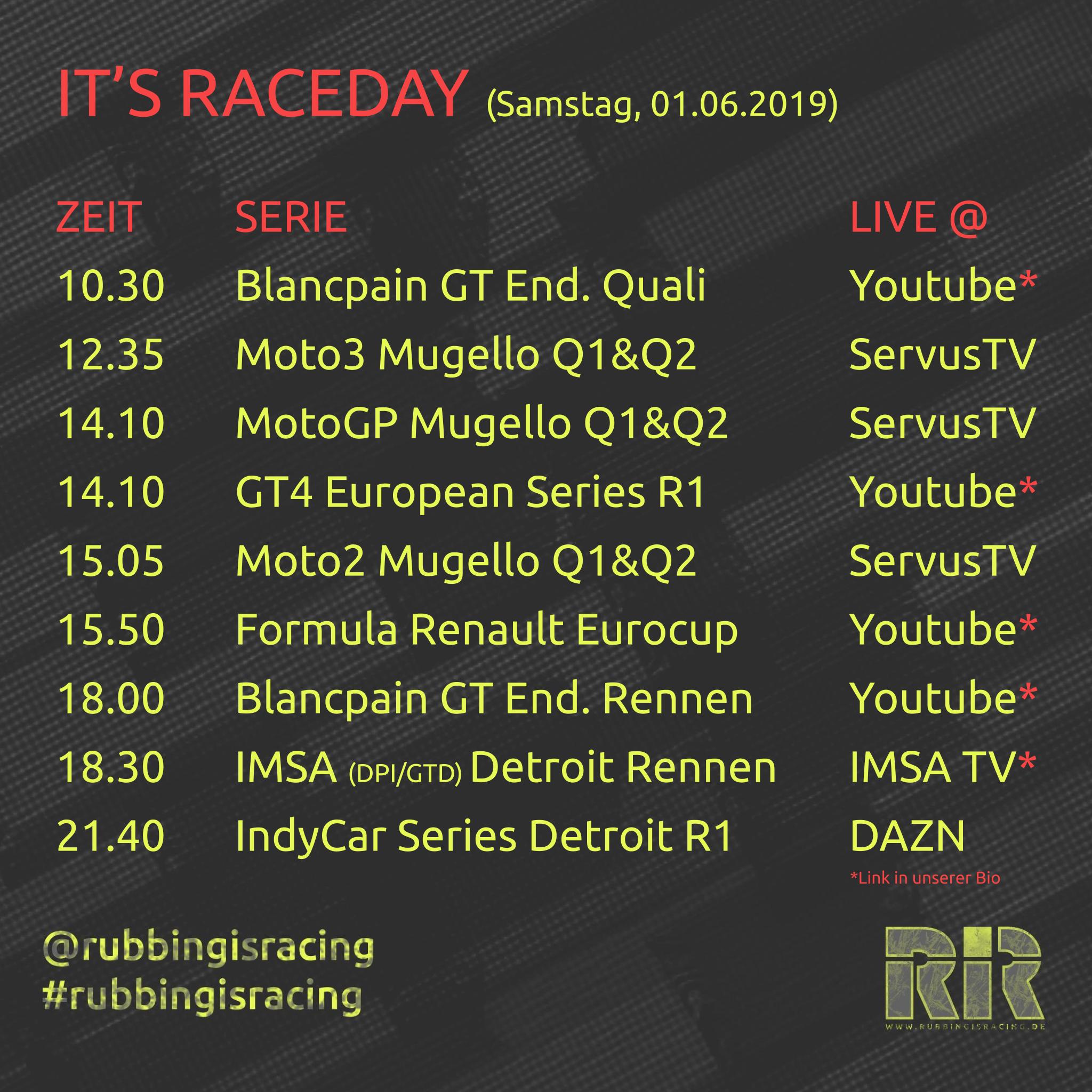 RACEDAY 01.06.2019