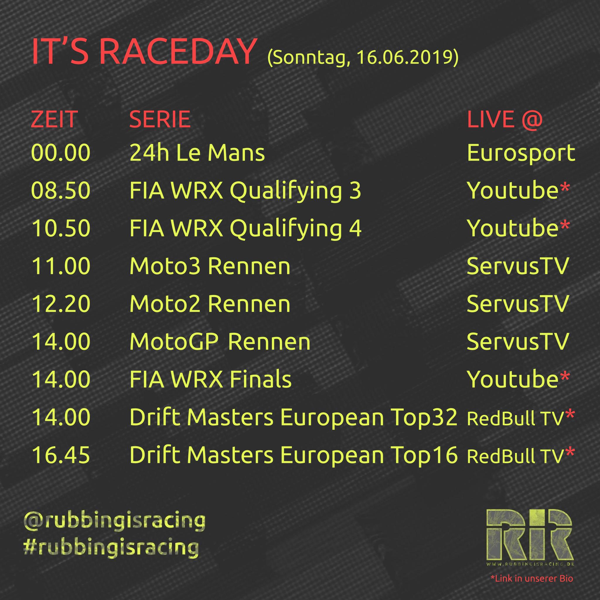 Raceday 16.06.2019