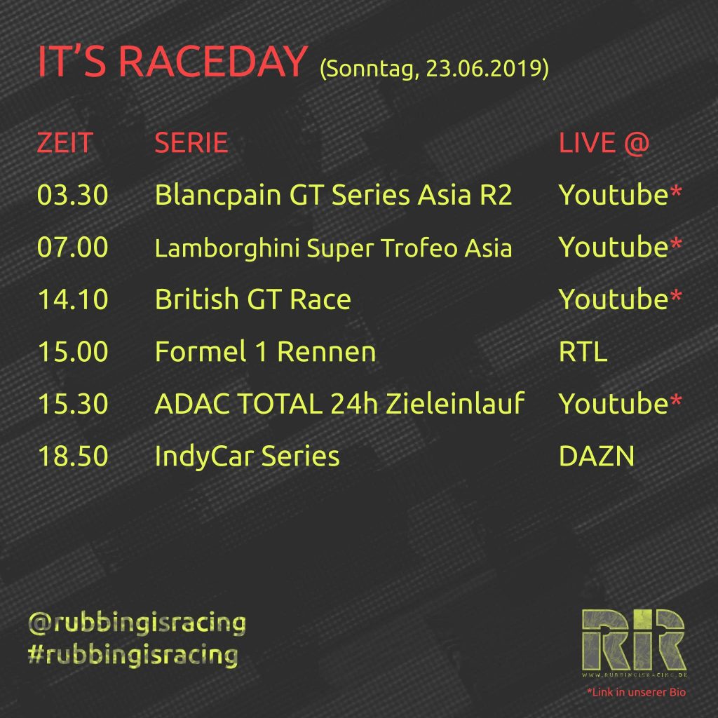 IT'S RACEDAY 23.06.19