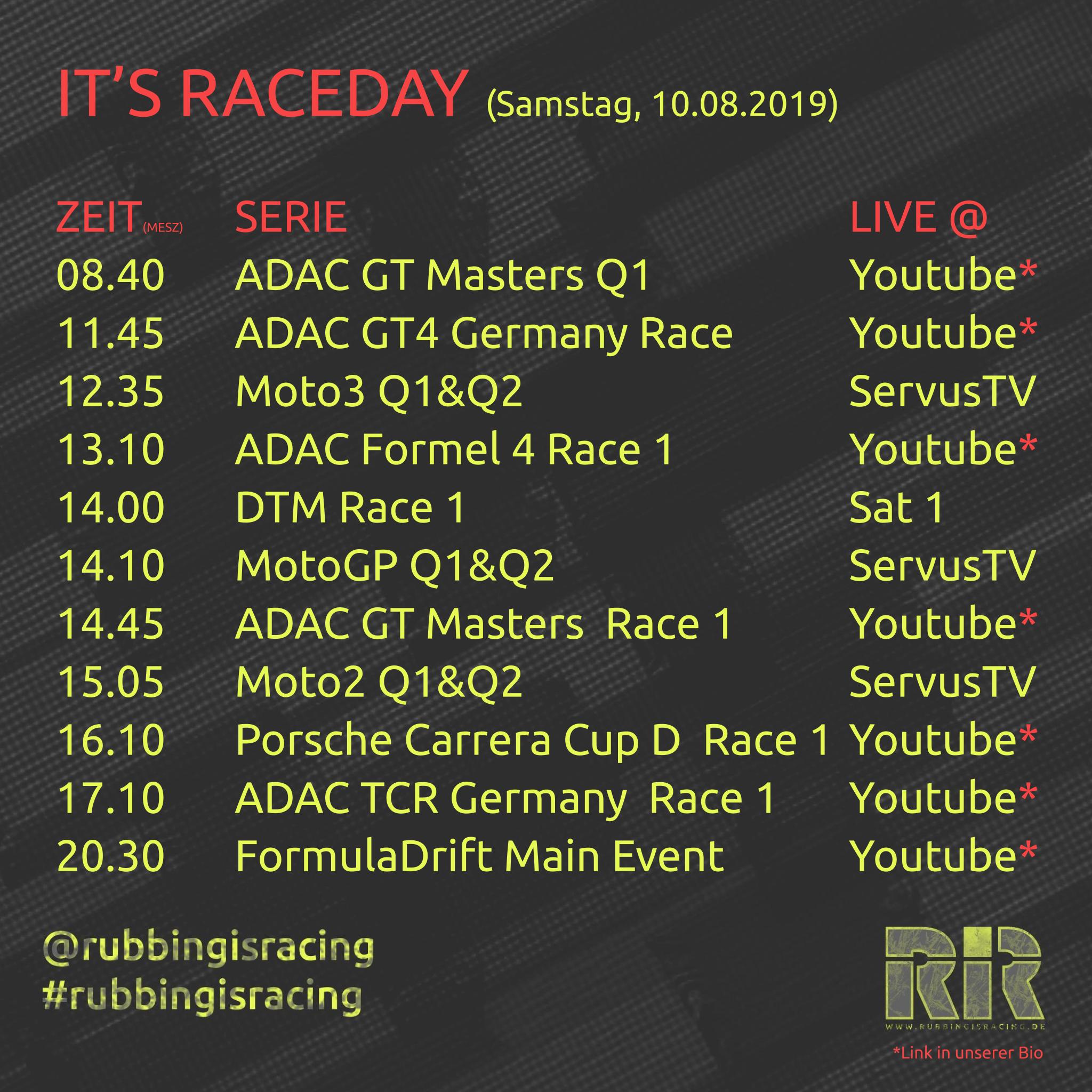 IT'S RACEDAY 20190810