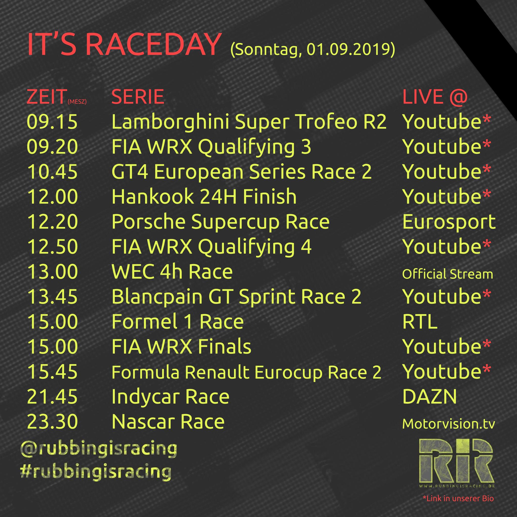 RACEDAY 20190901
