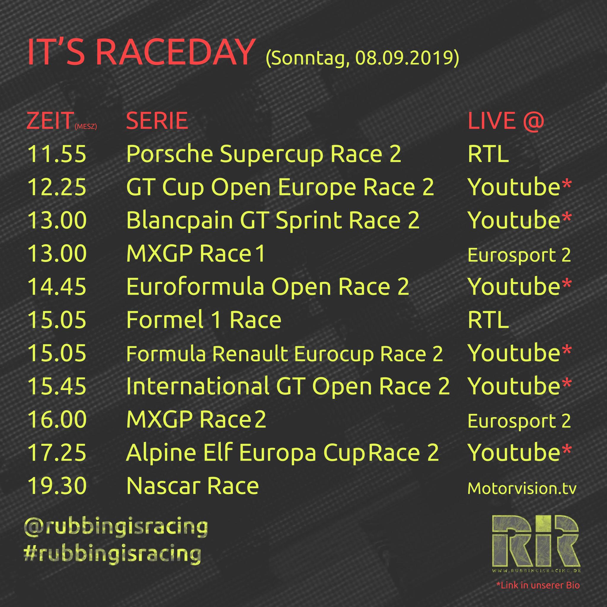 Raceday 20190908