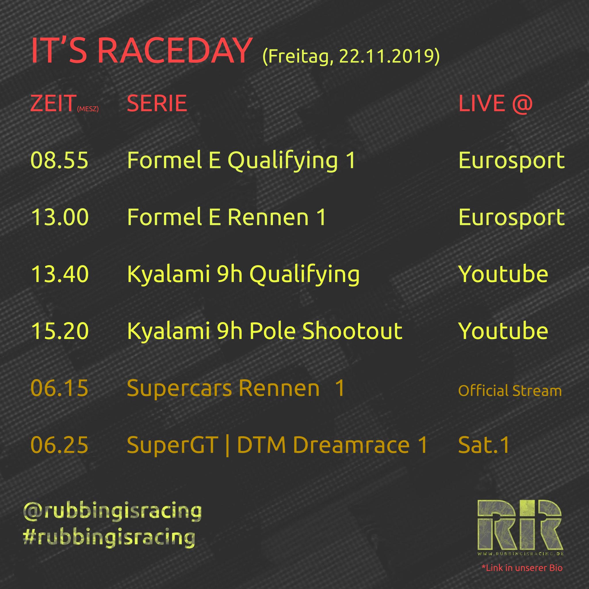 IT'S RACEDAY 20191122