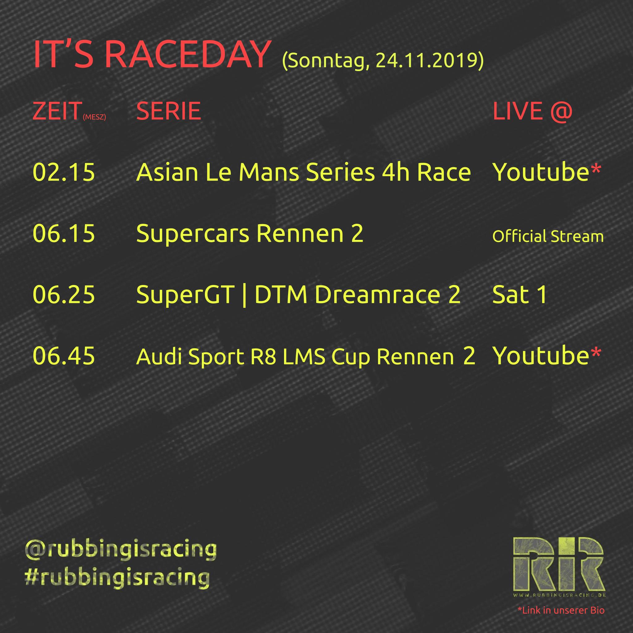 IT'S RACEDAY 20191124